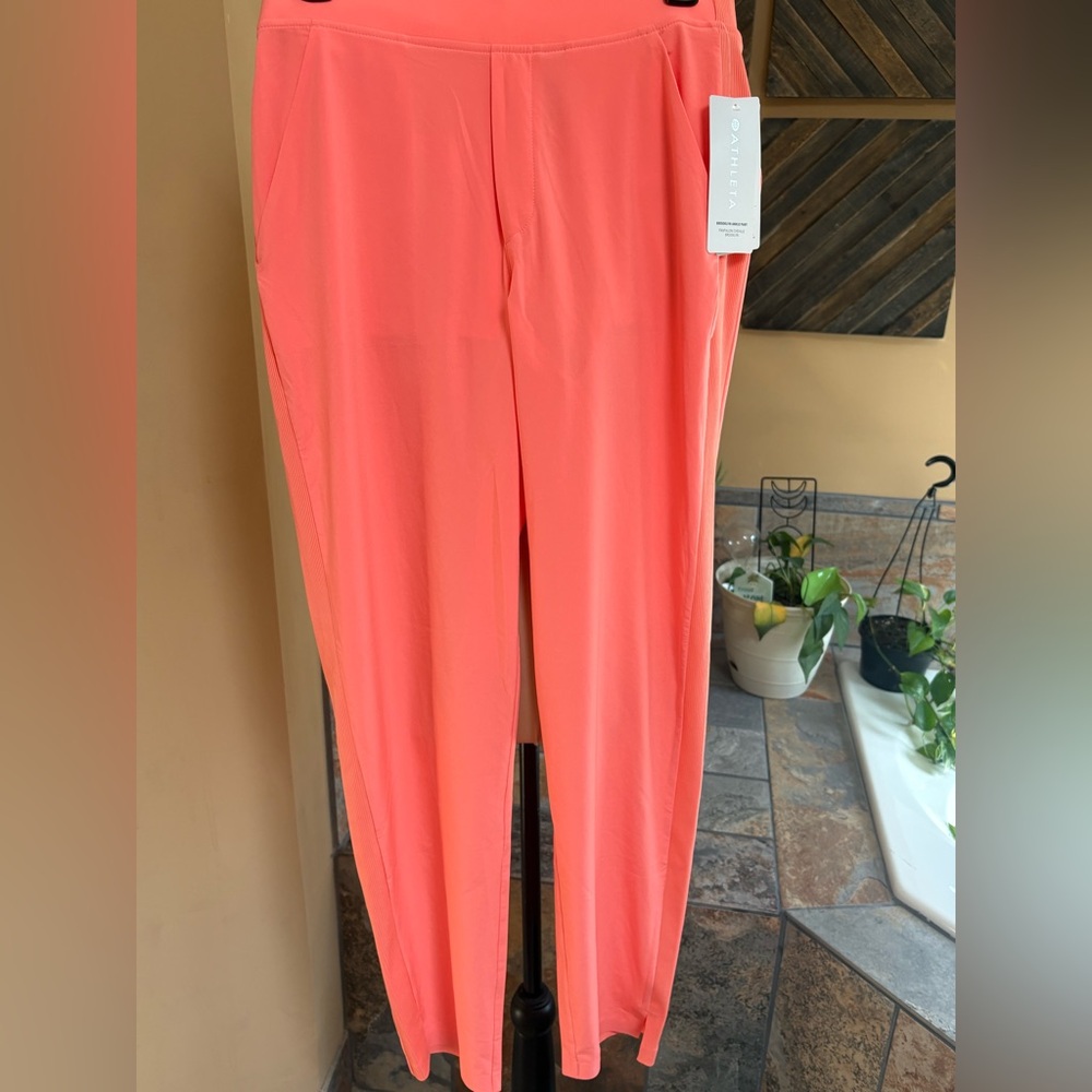 Athleta Women’s Brooklyn Ankle Pant Coral Orange Size 6T Tall NWT